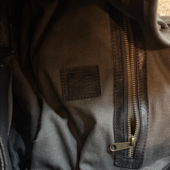 Frye Black Leather Bag with Gold Studs - Picture 6 of 6